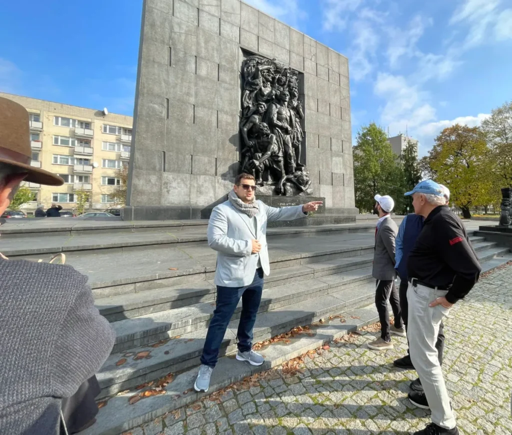 Artur Manowski Warsaw Tour Guide during work
