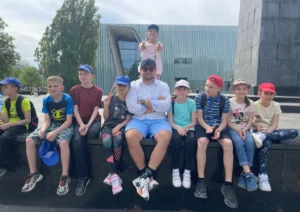 Childrens with guide tour during Camp Brightside activities for children from Ukraine (6)