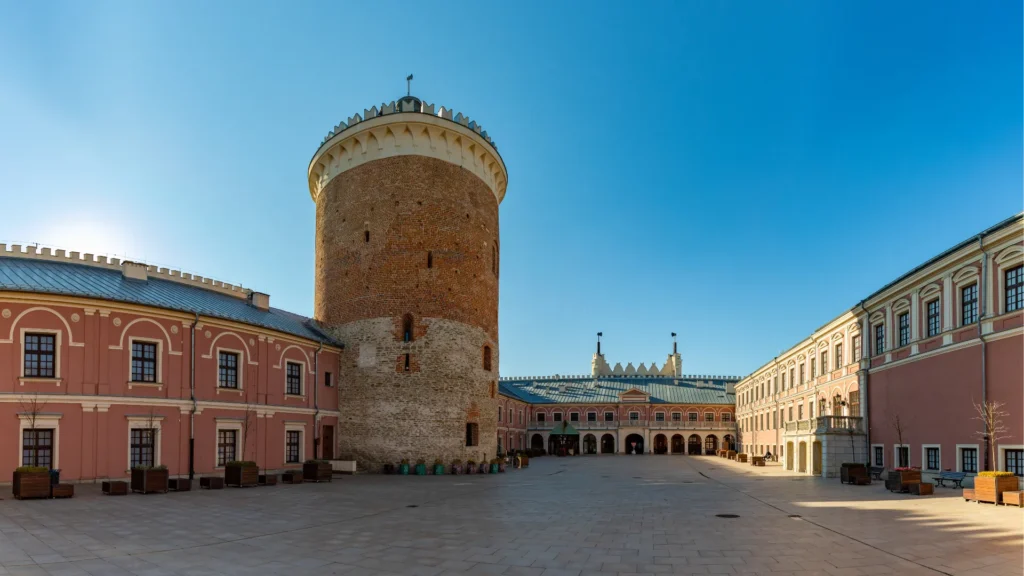 Lublin Castle courtyard during Lublin tour