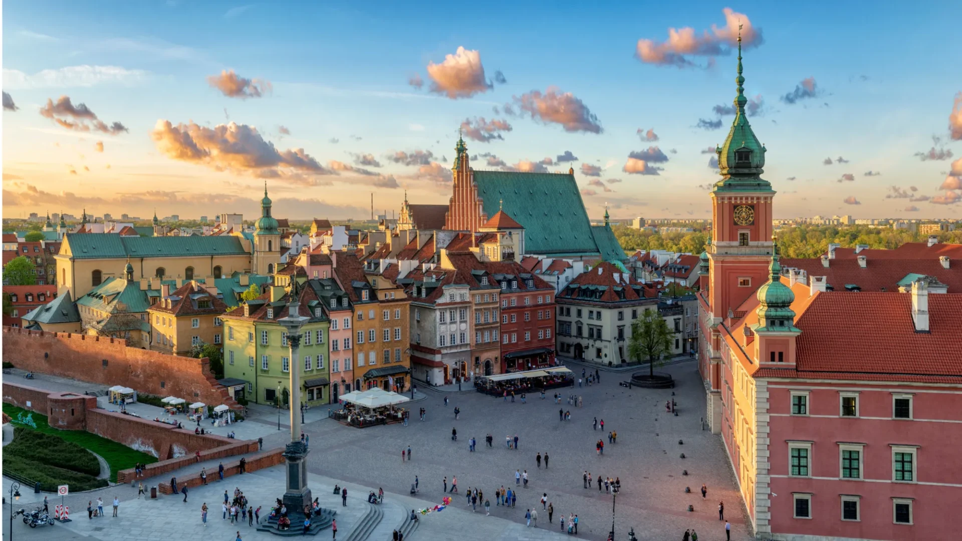 Skyline Warsaw Old Town