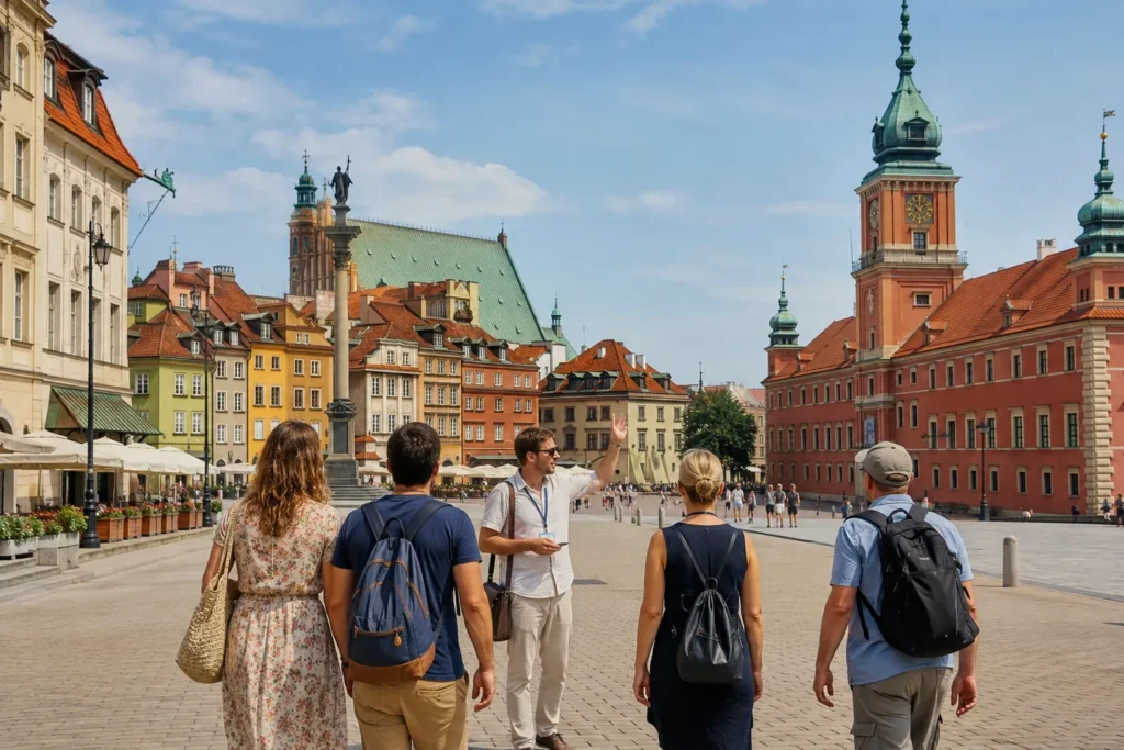 Group of tourists
